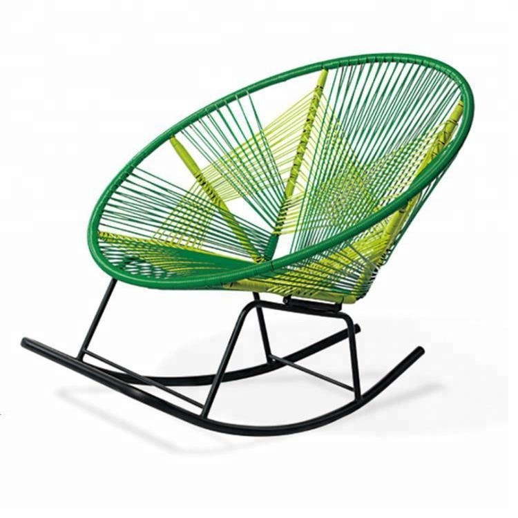 Wholesale Factory price OEM rattan egg colored rocking chair for outdoor from china suppliers