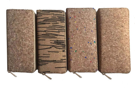 Wholesale Hot Sale Nature Cork Raw material Women wallet with card and money slot from china suppliers