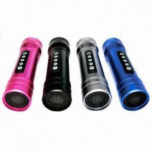Wholesale Portable Multifunction Speakers, MP3 Player/MP3 Speaker/Electric Torch/Alarm Whistle/4GB Capacity  from china suppliers