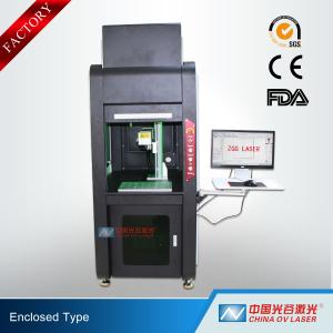 Wholesale 100W Fully Enclosed Fiber Laser Marking Machine for Printing Logos on Stainless Steel Aluminum from china suppliers