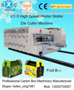 Wholesale Auto High Speed Corrugated Carton Printing Slotting Die Cutting Machine from china suppliers