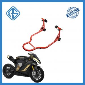 Wholesale Red Motorcycle Frame Stand Lift 2 Inch Wheel Steel Tube from china suppliers