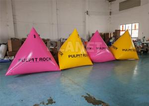 Wholesale Race Mark Advertising Inflatable Triathlon Buoy Triangular Shape Inflatable Buoys Inflatable Water Buoy from china suppliers
