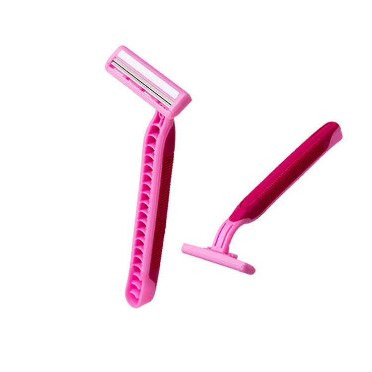 Wholesale Plastic Twin Blade Disposable Razor With Fixed Head For A Comfortable Shave from china suppliers