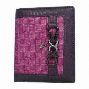 Wholesale Women's PVC Wallet with Metal Logo, Available in Various Colors, Measuring 11.5 x 9.5 x 2cm from china suppliers