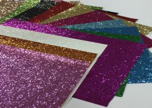Wholesale Eco Friendly Craft A4 Size Pu Glitter Fabric Sheet Metallic Glitter Fabric from china suppliers