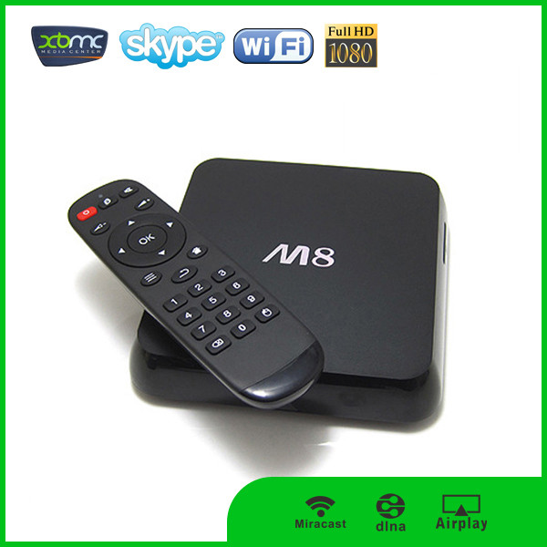 Wholesale Best android 4.4 quad core hd 4k m8 android tv box from china suppliers