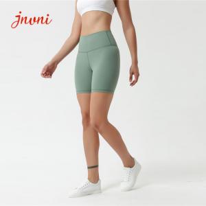 Wholesale Solid Color 80%Nylon Active Yoga Shorts Women'S Active Shorts With Waist Pocket from china suppliers
