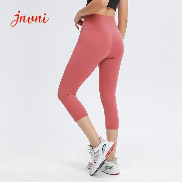 Wholesale 80%Nylon Women Yoga Workout capris Leggings Tights With Waist Pocket from china suppliers