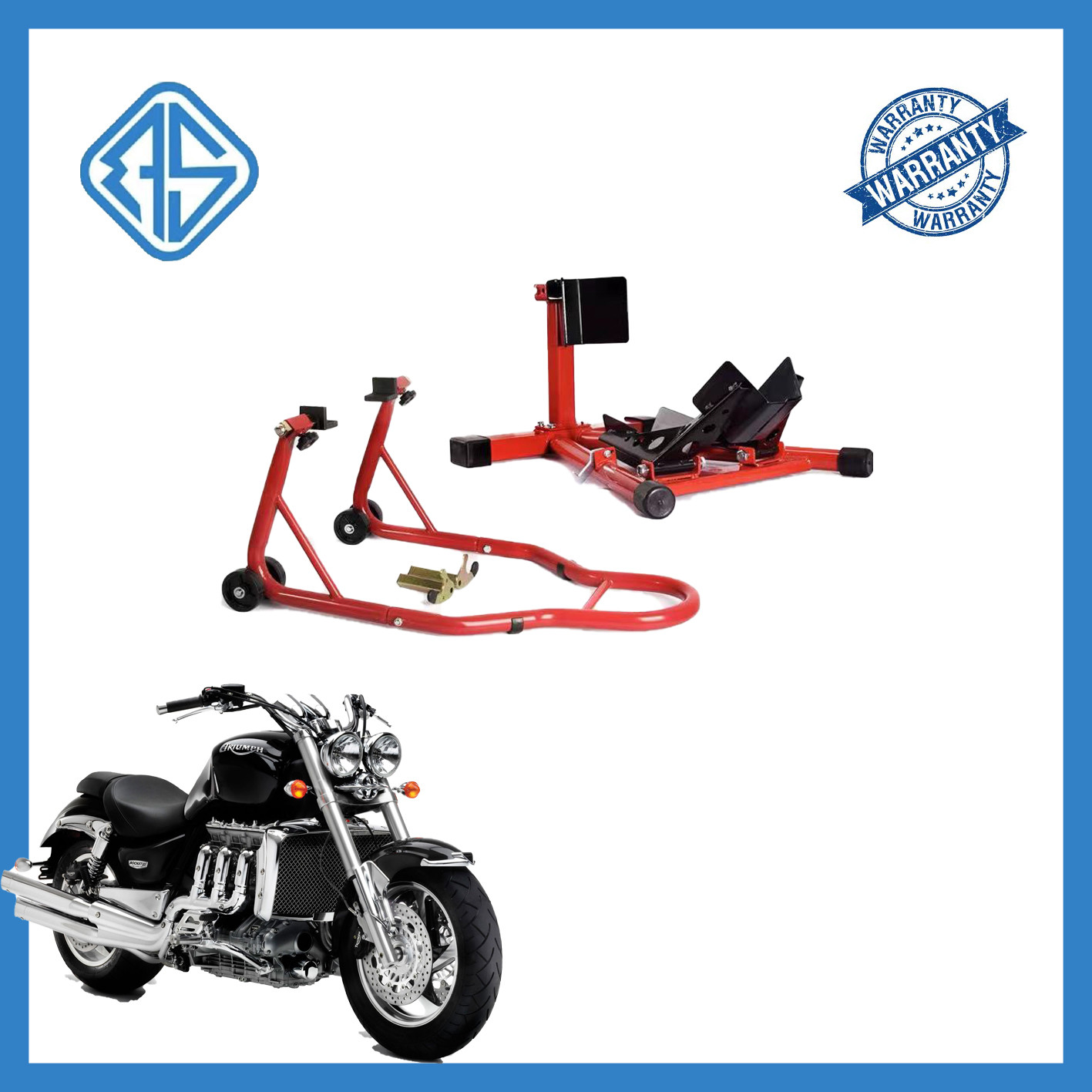 Wholesale Red Trailer Anti-Slip Iron Front Paddock Stand Motorcycle Lift Paddock from china suppliers