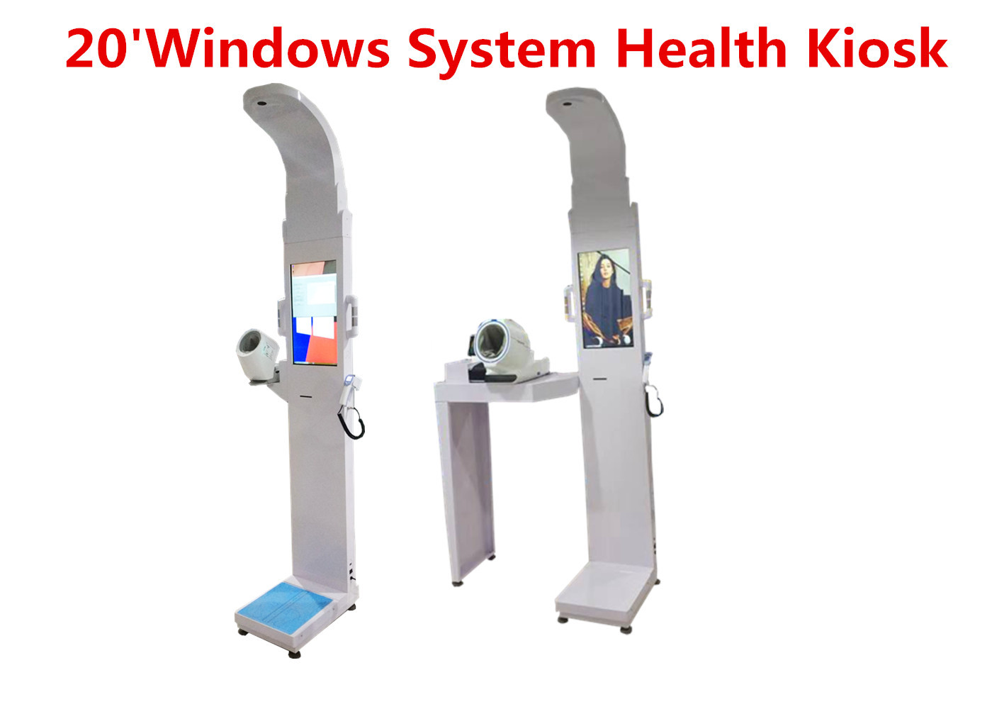 Wholesale Sel-service medical height and weight scales with blood pressure ,temperature from china suppliers
