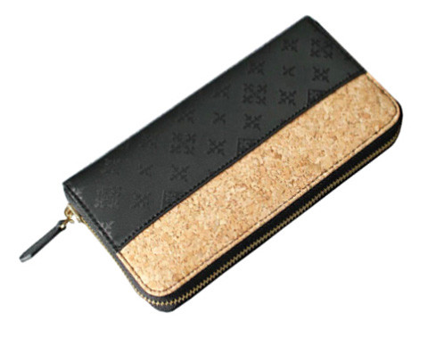 Wholesale Nature Cork & PU Combination Raw material Women wallet 7.5''x3.5''(19x9cm) with card and money slot from china suppliers