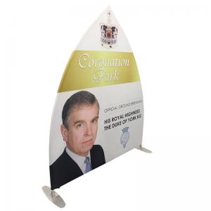 Wholesale Unique Tension Fabric Banner Stands Double Side Printing Portable Sailing Shape from china suppliers