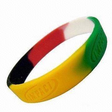 Wholesale Bracelet/Wristband with 12mm Width and 2mm Thickness, Made of Silicone Material from china suppliers
