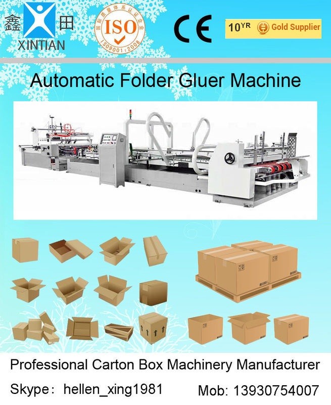 Wholesale Automatic Folder Gluer Carton Packaging Machinery 14.5KW 380V 50HZ , 3 Phase from china suppliers