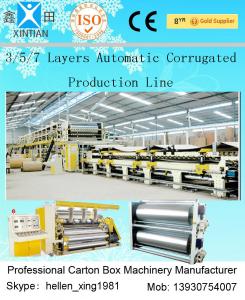Wholesale 3 Layers Corrugated Packaging Box Making Machine 70m * 8.2m * 4.5m For Paperboard from china suppliers