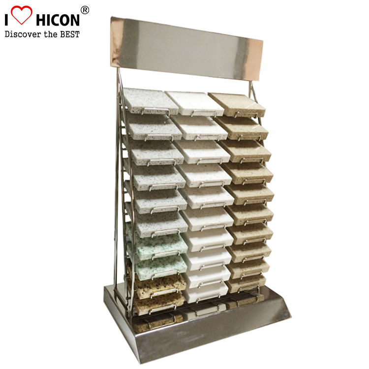 Wholesale Custom Countertop Metal Wire 30 Piece of  Marble Tiles Display Racks from china suppliers