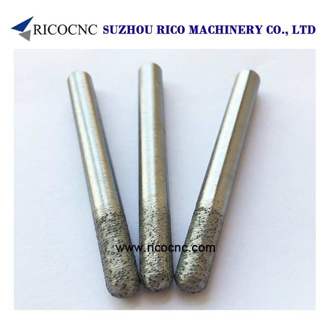 Wholesale Flat-End Sintered Diamond Granite Router Bits Hard Stone Cutting Tool CNC Milling Tools from china suppliers