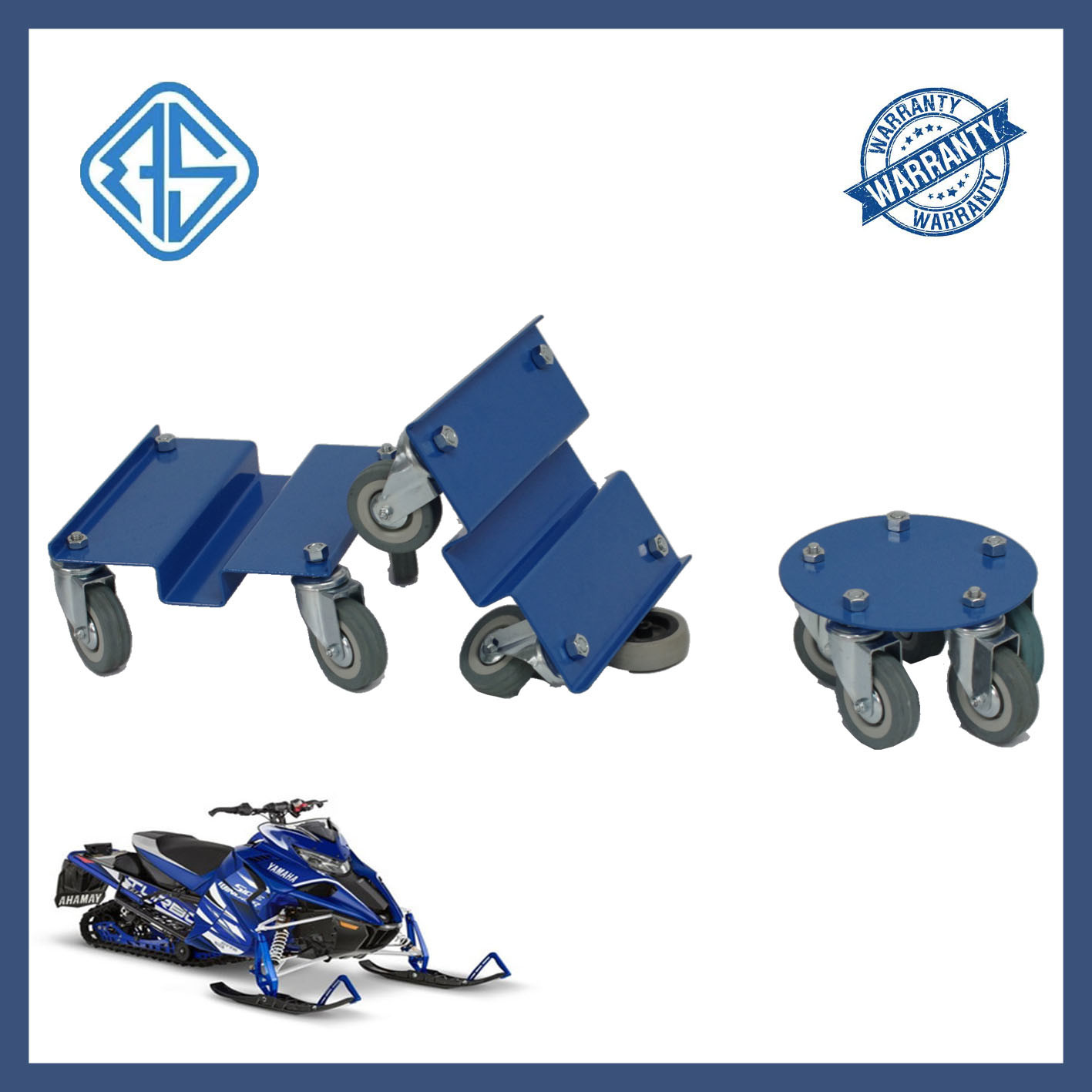 Wholesale Silicone Wheels  Strap-On Snowmobile Mover Dolly 3PCS Sled Dolly Set from china suppliers