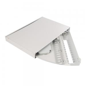 Wholesale 12 Port Rotary 1U Fiber Optic Distribution Frame For 19" Rack Mount from china suppliers