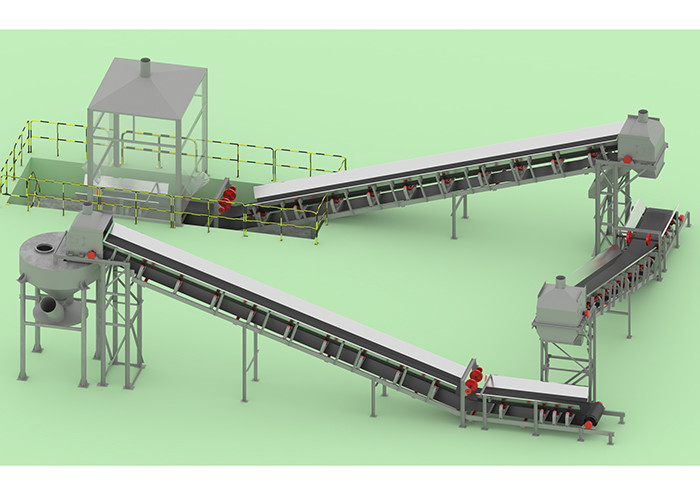 Wholesale Transport Shredded Garbage Belt Conveyor Equipment 500mm Width from china suppliers