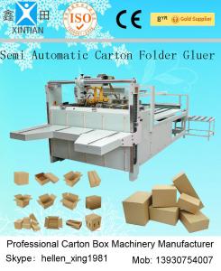 Wholesale Semi Automatic Carton Folding Gluing Machine Automatic Corrugation Machine from china suppliers