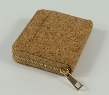 Wholesale Mini Style Nature Cork Raw material Women wallet 10x9cm with card and money slot from china suppliers