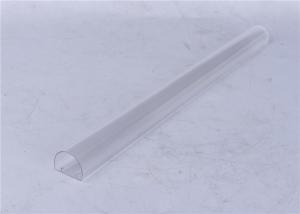 Wholesale Clear / Milky Plastic Extrusion Profiles , LED Lamp Extruded Plastic Parts from china suppliers