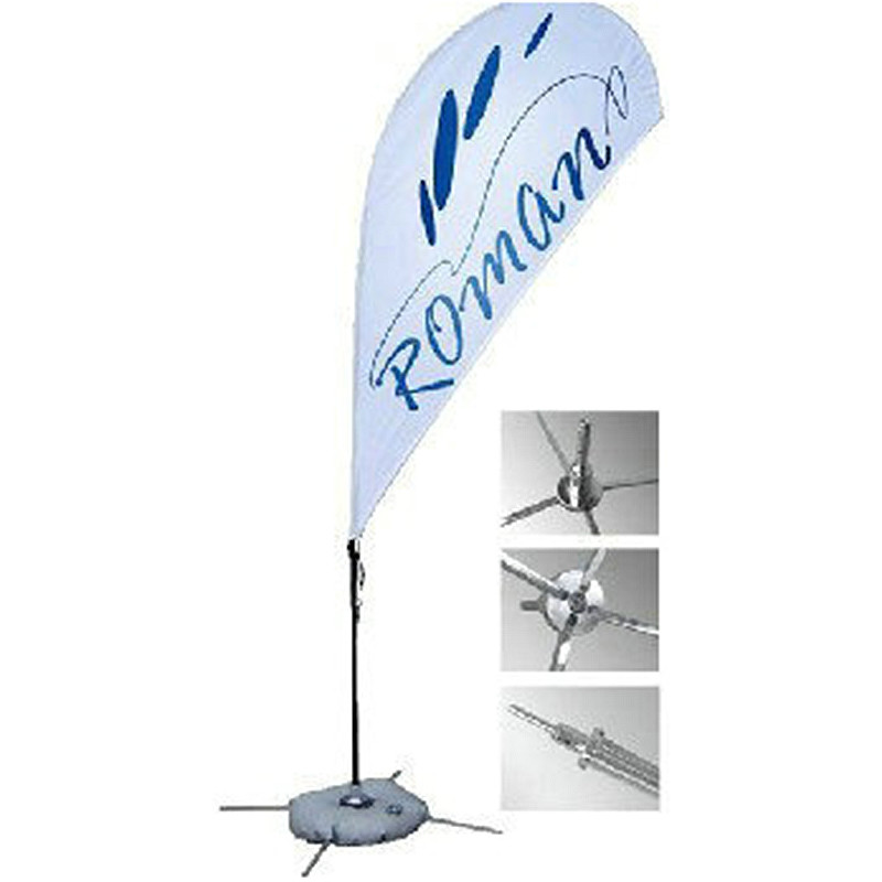 Wholesale Polyester Promotional Feather Flags Advertising exhibition event outdoor Flying Beach from china suppliers