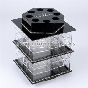 Wholesale Counter Top Beauty Salon Shop Fixture Lipstick Acrylic Display Stands Rotating from china suppliers