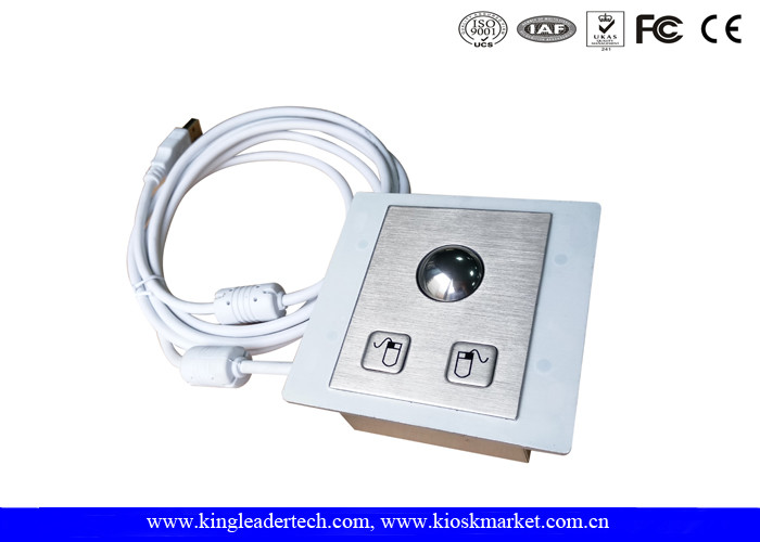 Wholesale Panel Mounted Industrial Pointing Device Stainless Steel Trackball Left Right Click Buttons from china suppliers