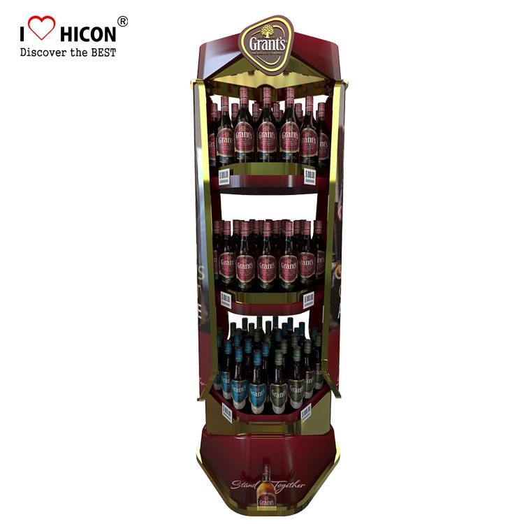 Wholesale Customized Wine Display Stand Beverage Beer Display Rack Pop Merchandise Displays from china suppliers