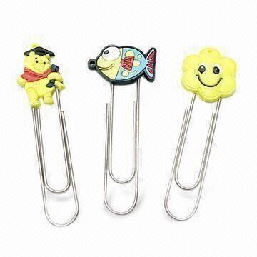Wholesale Cute Paper Clip/Bookmark with Novel Design, Made of Soft PVC, Good for Gifts and Promotions from china suppliers