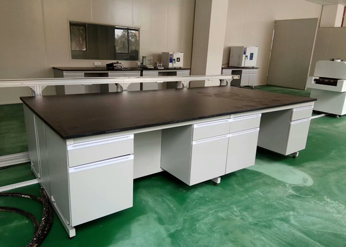 Wholesale White Wood Modular Lab Furniture Premium Square Steel For High School / Hospital from china suppliers