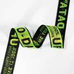 OEM sublimation 100% nylon fabric webbing jacquard print neck lanyard strap for