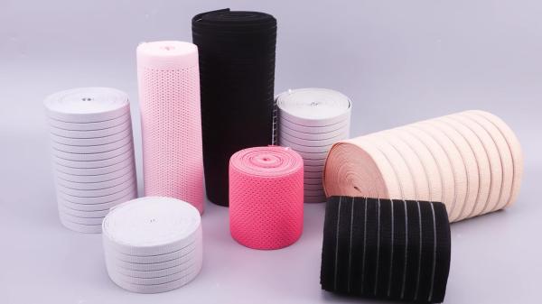 Wholesale Custom Logo Polyester Elastic Band Rubber Band for medical elastic
