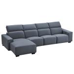 Italian Living Room Smart Sofa Modern Simple Left And Right Corner Napa Leather