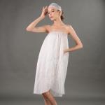 Blue Nonwoven Disposable Spa Wear Massage Ladies Kimono Robe