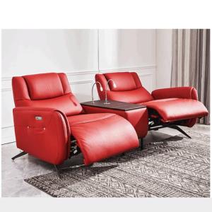 Wholesale Leather Art Function Sofa Multifunctional Coffee Table Reading Light Italian Minimalist Cinema Sofa from china suppliers