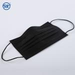 S&J Outdoor Face Mouth Mask Colorful Wholesale Ear-loop Disposable 4 ply Black