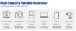 1500w Portable Solar Electric Generator Ac 220v Dc 12v 5v Usb Emergency Power