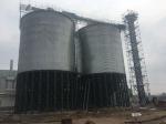 harvest season paddy wheat corn soybean grain storage silo