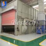 Manufacturer trolley conveying type sand blasting room