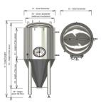 Cone Stainless Steel Brew Tank 2000l Beer Brewing Equipment With Cooling Jacket