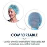 PP Non Woven Hospital Bouffant Cap Spa Hospital Surgical Hats Headwear