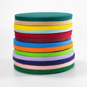 Wholesale Stock colorful 100% cotton herringbone webbing twill tape for clothing sewing accessories from china suppliers