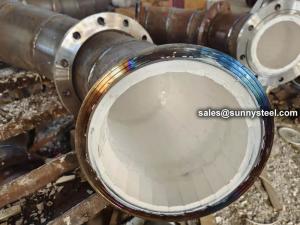 Wholesale Ceramic Chip Lined Wear-Resistant Pipes from china suppliers