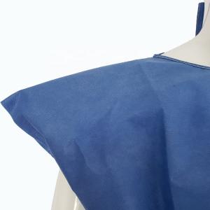 Wholesale SMS PP Nonwoven Fabric Disposable Patient Gown Eco Friendly Blue Hospital Gown Sterile Reinforced from china suppliers