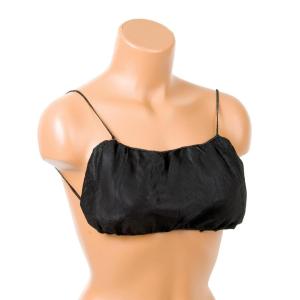 Wholesale S&amp;J Women Sexy Bra Disposable bra and panties SJ Manufacturer OEM Wholesale Disposable Black Shoulder Straps Bra for Spa Massage from china suppliers
