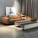 Italian Leather Sofa Space Capsule Electric Function Living Room Modern